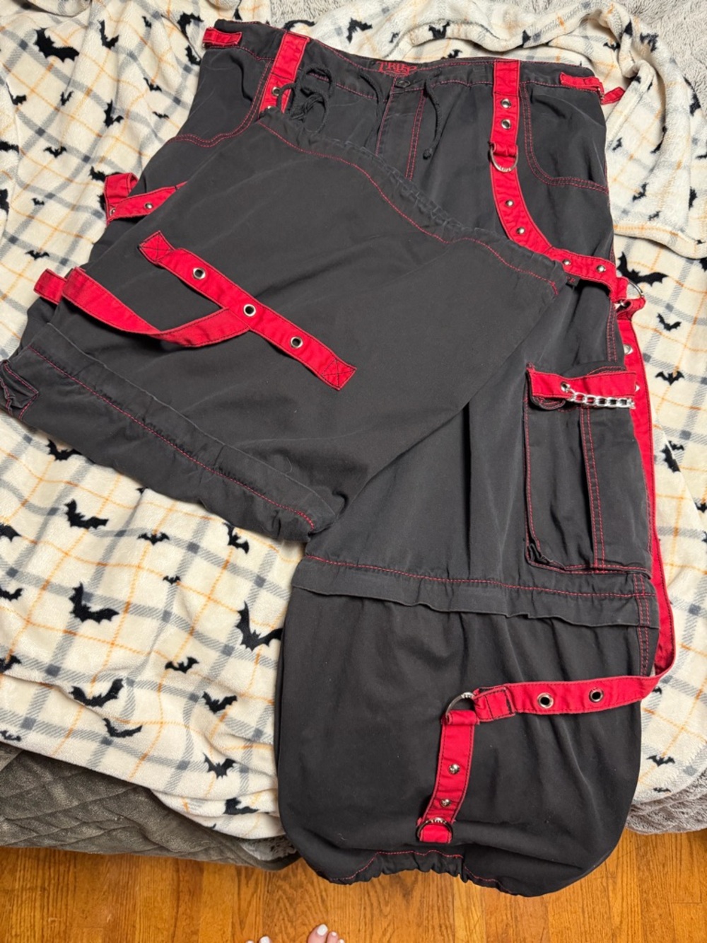 Tripp NYC Black Pants with Red Stitching Accents